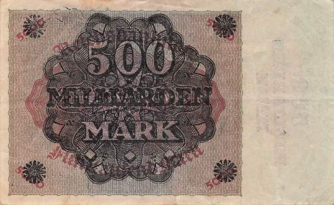 500 Milliarden Mark ro.121b G